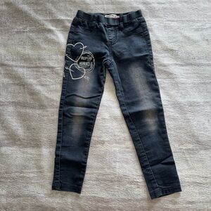 Desigual Kids Denim Jeans with Graphic Design, Size 5/6